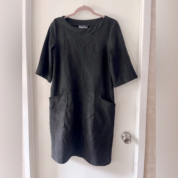 LESLEY EVERS Black Dress with Pockets - Picture 1 of 8